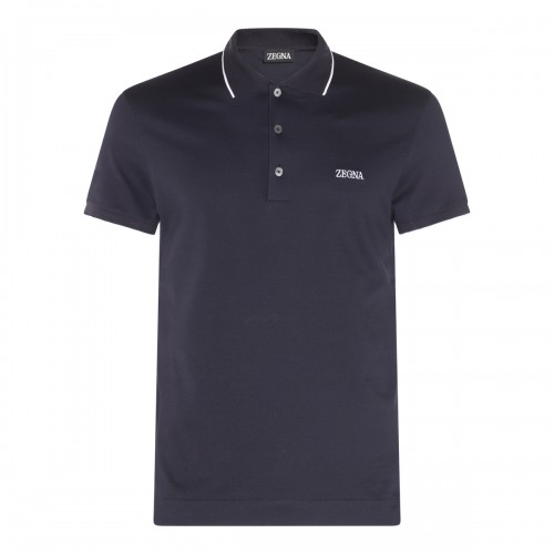 NAVY COTTON POLO SHIRT