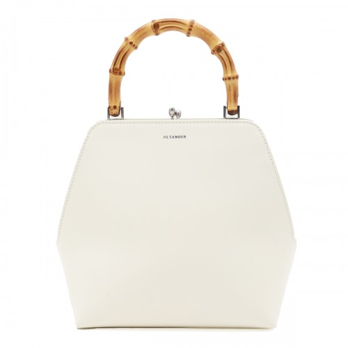 WHITE LEATHER SHOULDER BAG