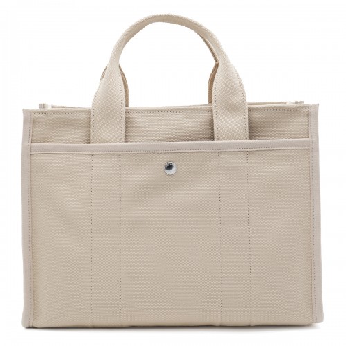 BEIGE CANVAS TOTE BAG