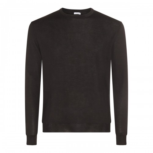 BLACK WOOL KNITWEAR