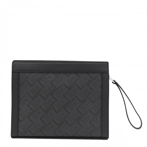 BLACK AND GREY POUCH