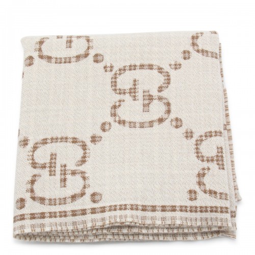 BEIGE WOOL SCARVES