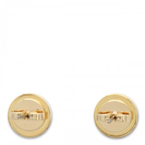 NEW IVORY AND GOLD METAL KIRA EARRINGS