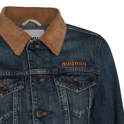 BLUE COTTON DENIM JACKET