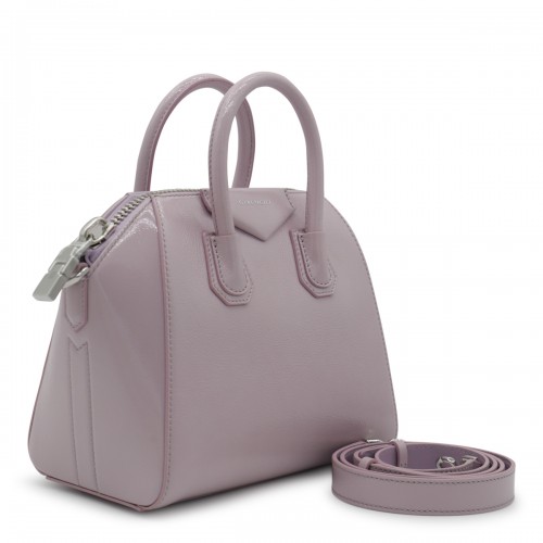 PINK LEATHER ANTIGONA TOP HANDLE BAG