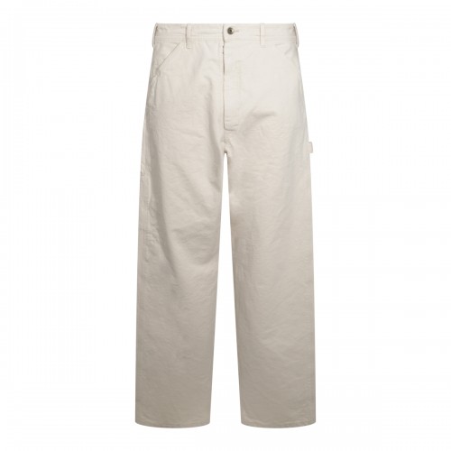 ECRU COTTON PANTS