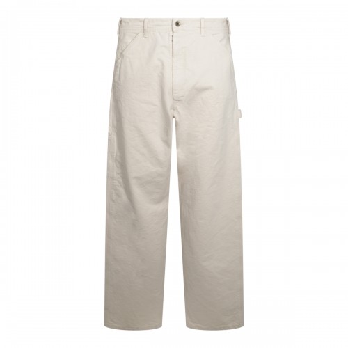 ECRU COTTON PANTS