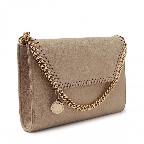 CREAM FAUX LEATHER FALABELLA CROSSBODY BAG