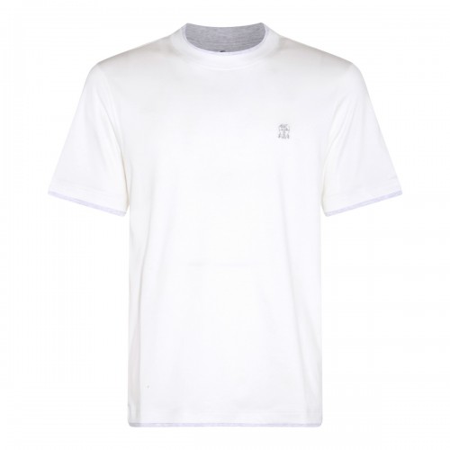 WHITE COTTON T-SHIRT