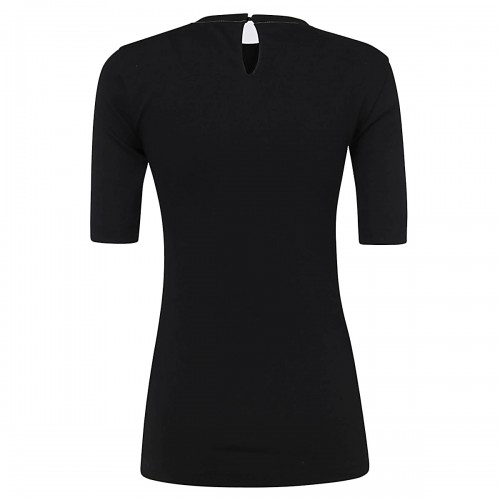 BLACK COTTON T-SHIRT