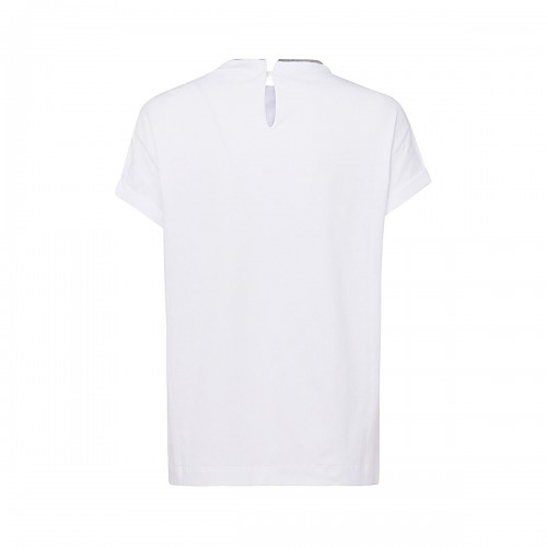 WHITE COTTON T-SHIRT