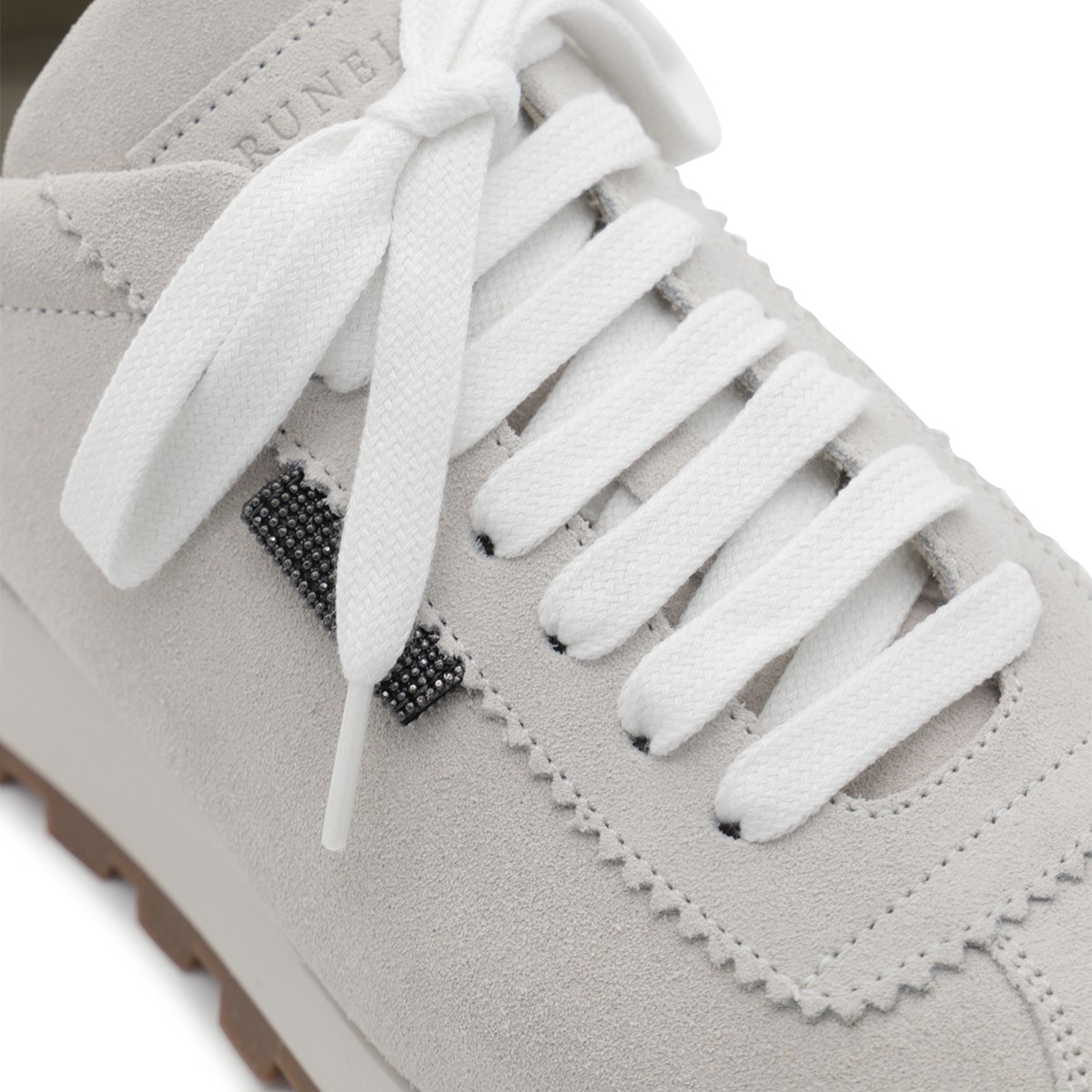 WHITE AND GREY LEATHER SNEAKERS WHITE AND GREY LEATHER SNEAKERS