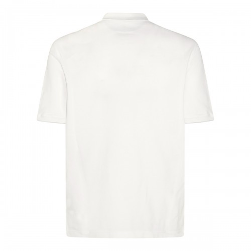 WHITE COTTON POLO SHIRT