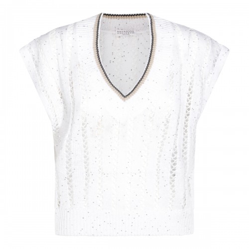 WHITE KNITWEAR