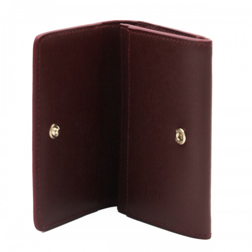 RED LEATHER CARD HOLDER