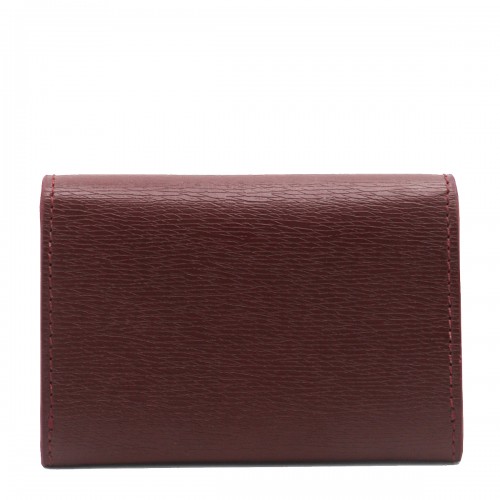 RED LEATHER CARD HOLDER