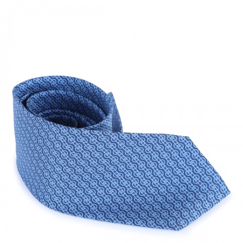 NAVY BLUE SILK TIE