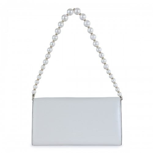 WHITE LEATHER SHOULDER BAG