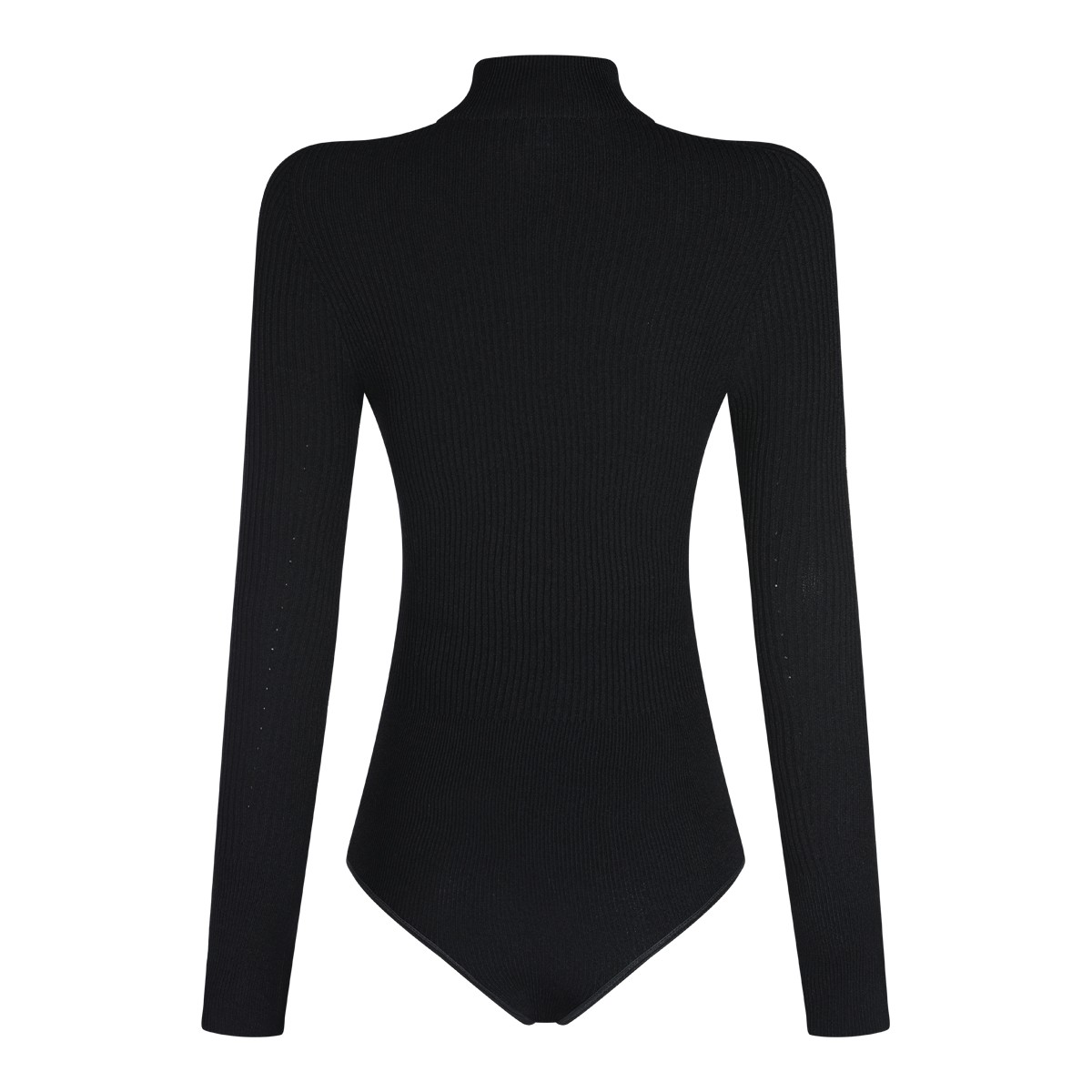 BLACK VISCOSE BODYSUITS
