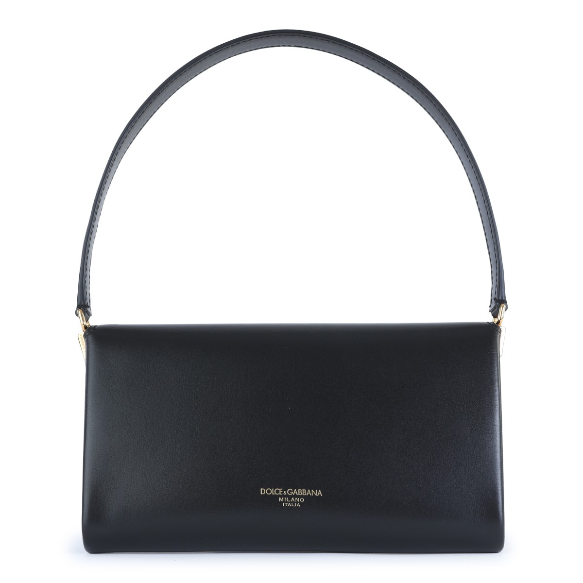 BLACK LEATHER SHOULDER BAG