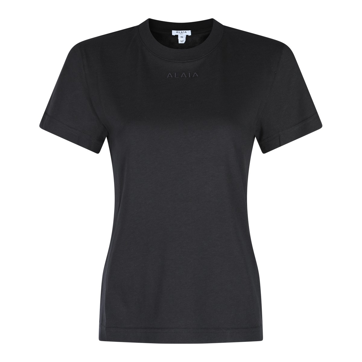 BLACK COTTON T-SHIRT