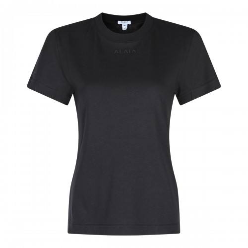 BLACK COTTON T-SHIRT