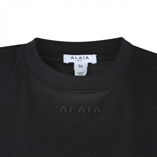 BLACK COTTON T-SHIRT