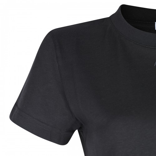 BLACK COTTON T-SHIRT