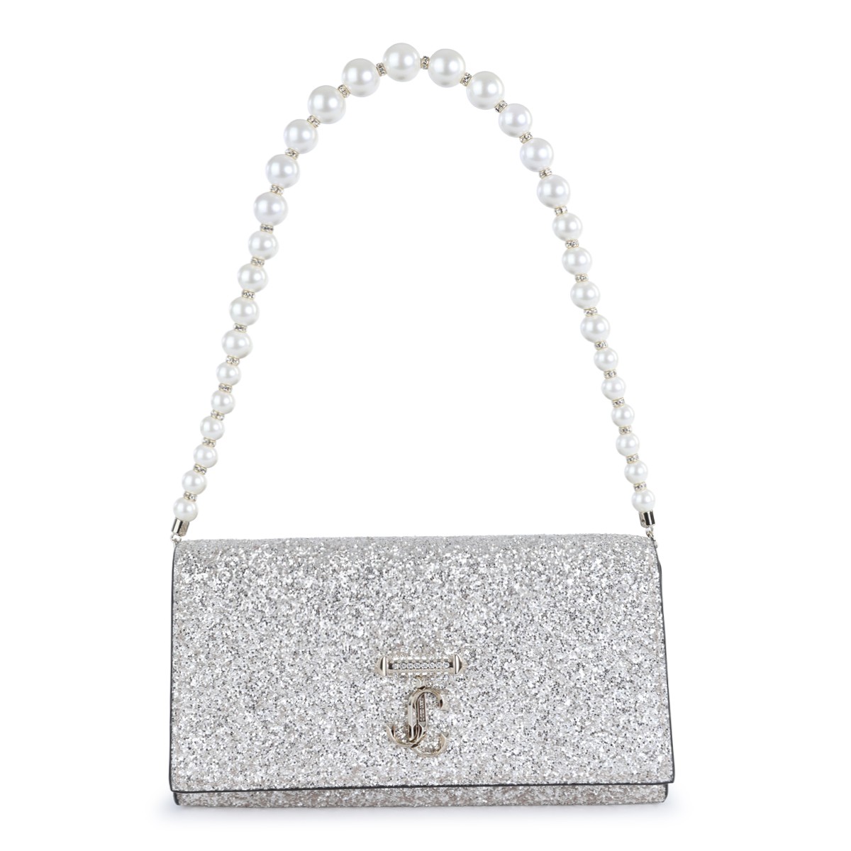 SILVER LEATHER SHOULDER BAG