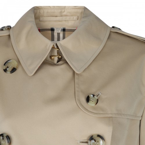 BEIGE COTTON TRENCH COAT