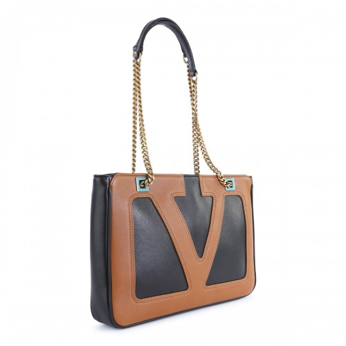 BLACK AND BROWN SHOULDER BAG 2
