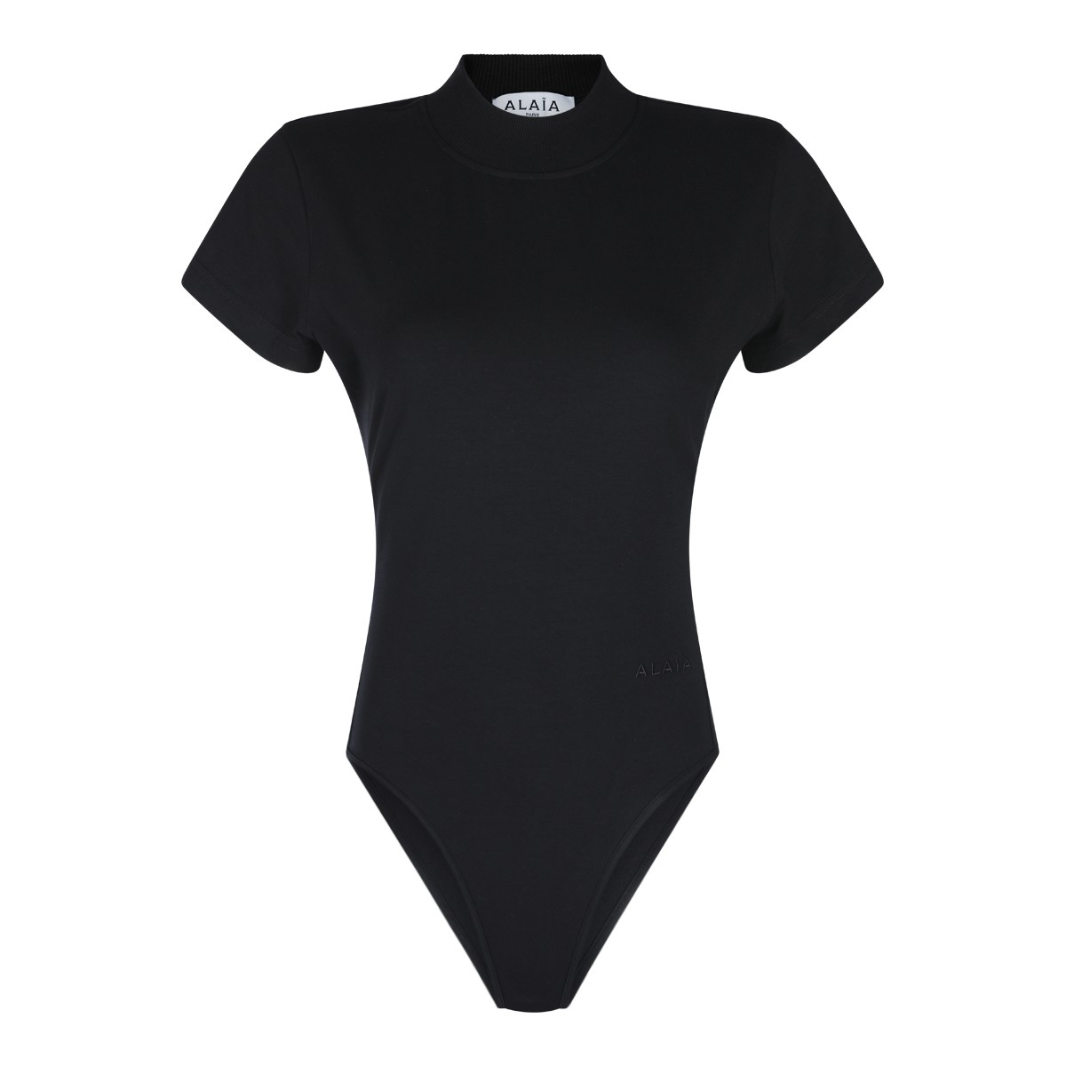 BLACK COTTON BODYSUIT