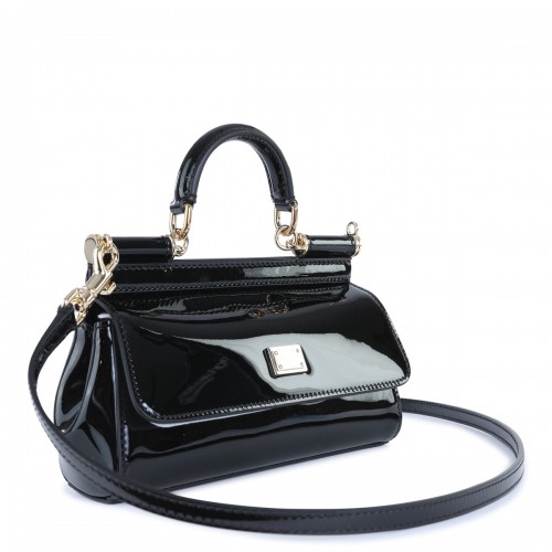 BLACK TOP HANDLE BAG