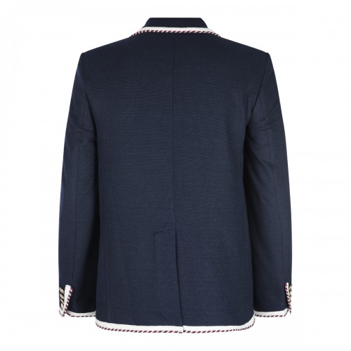 NAVY BLUE COTTON BLAZER