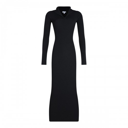 BLACK VISCOSE DRESS