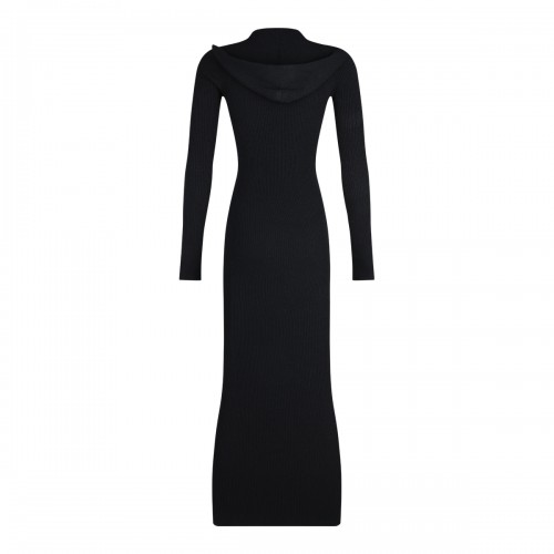 BLACK VISCOSE DRESS