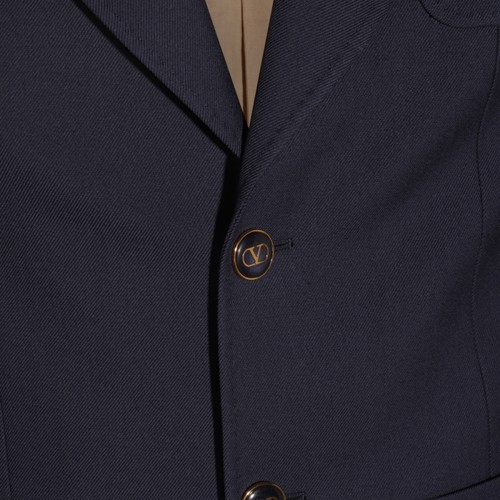 BLUE WOOL BLAZER