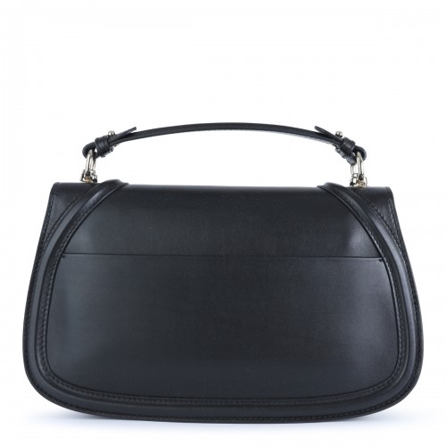 BLACK LEATHER SHOULDER BAG