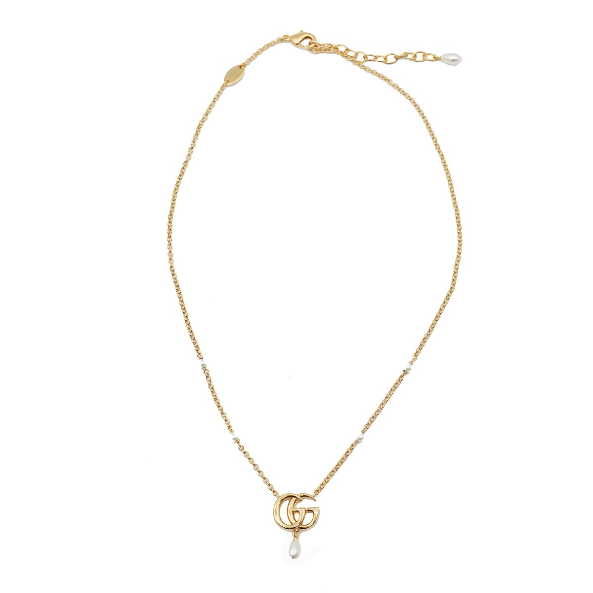 GOLD TONE BRASS NECKLACE