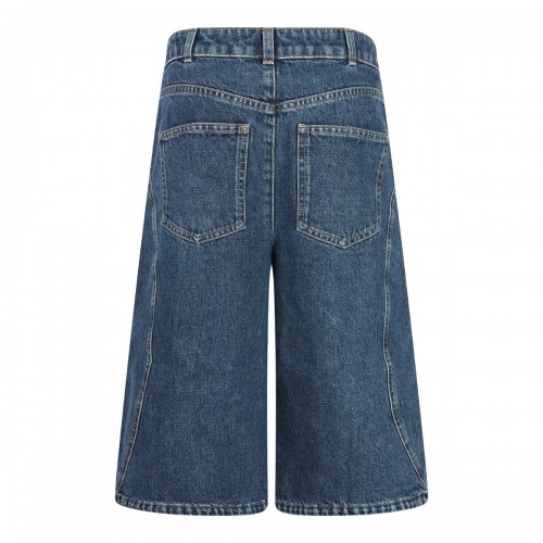 DARK BLUE COTTON DENIM JEANS 2