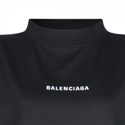 BLACK COTTON T-SHIRT