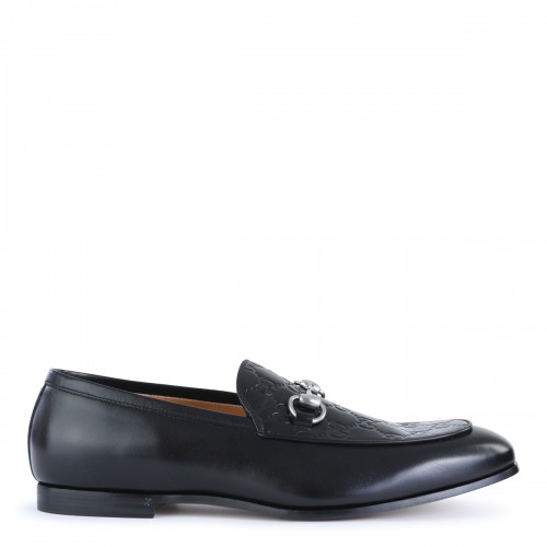 BLACK LEATHER LOAFERS