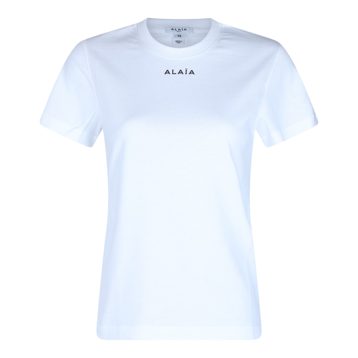 WHITE COTTON T-SHIRT