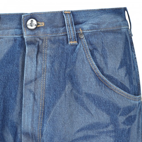 BLUE COTTON DENIM JEANS