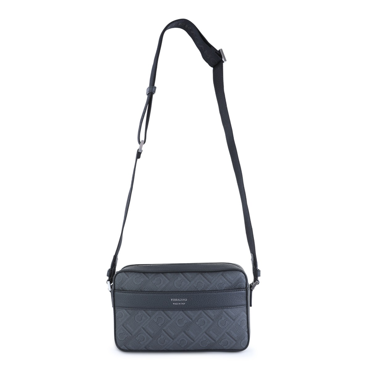 DARK GREY AND BLACK CROSSBODY BAG