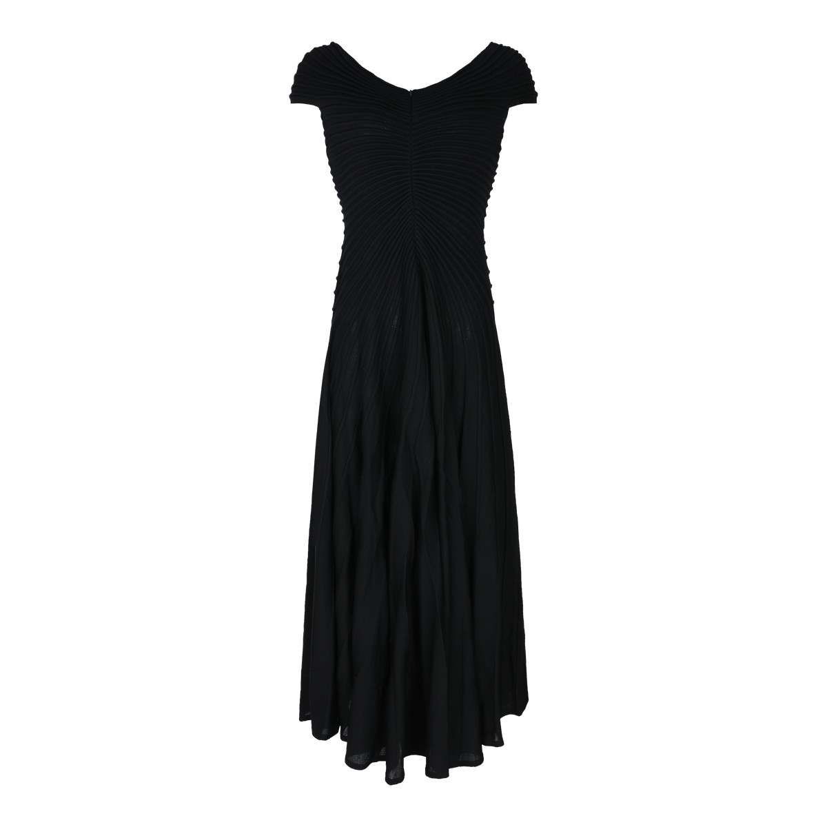 BLACK WOOL DRESS