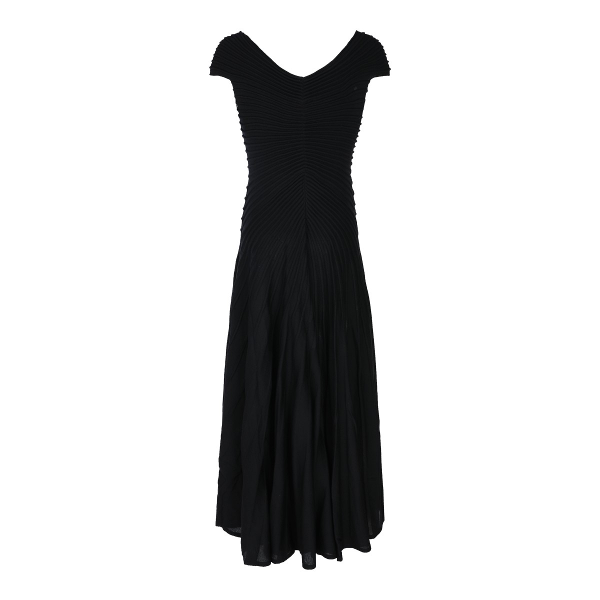 BLACK WOOL DRESS BLACK WOOL DRESS
