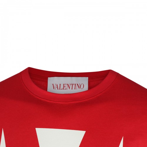 RED COTTON T-SHIRT