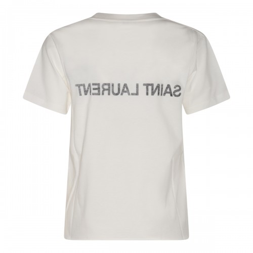 WHITE COTTON T-SHIRT