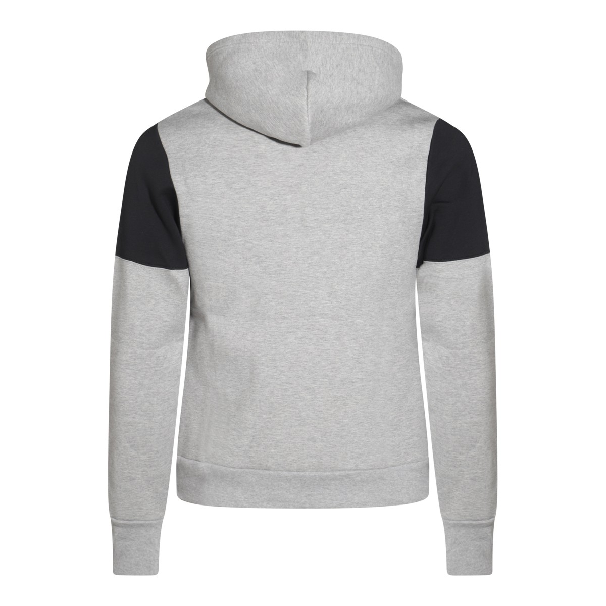 DARK GREY AND BLACK COTTON SWEATSHIRT DARK GREY AND BLACK COTTON SWEATSHIRT